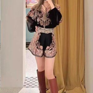 Zimmermann Black Printed Set Size 0